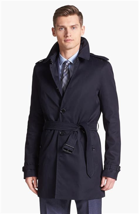 burberry single breasted trench coat men